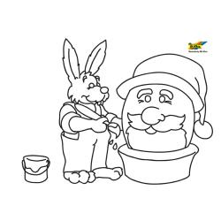Lapin 49 - Motif à décorer