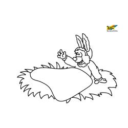 Lapin 52 - Motif à décorer