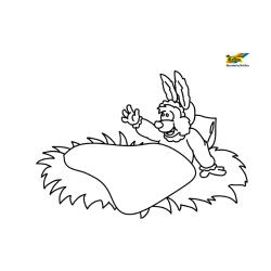 Lapin 55 - Motif à décorer