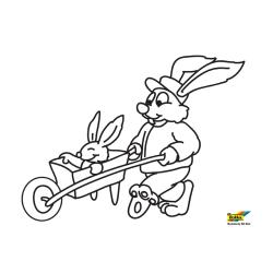 Lapin 63 - Motif à décorer