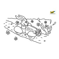Lapin 63 - Motif à décorer