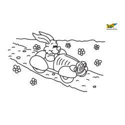 Lapin 65 - Motif à décorer