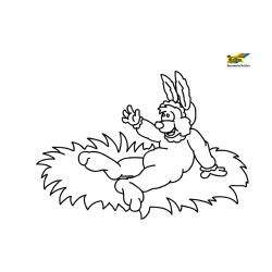 Lapin 71 - Motif à décorer