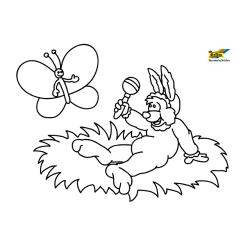 Lapin 76 - Motif à décorer