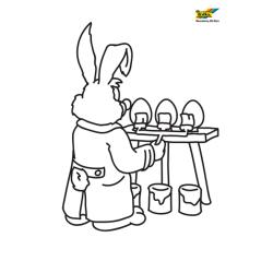 Lapin 79 - Motif à décorer