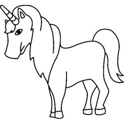 La licorne de Tata boulette à colorier