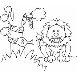 Coloriage serpent #06