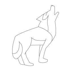 Coloriage d'un loup garou gratuit
