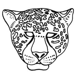 Un masque de jaguar à imprimer pour le Carnaval afin de pouvoir se déguiser en beau jaguar !