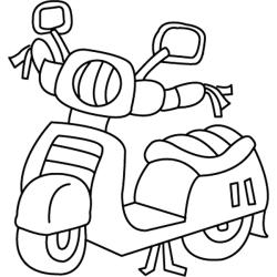 coloriage d'une moto dessin 1