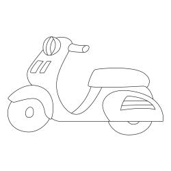 coloriage d'une moto dessin 1