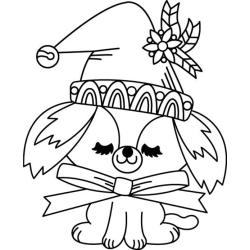 coloriage de la colombe de Noël 