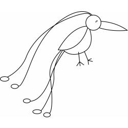 coloriage de mésanges