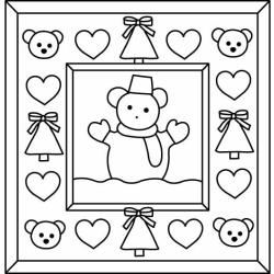 Ourson 082 - Motif à décorer