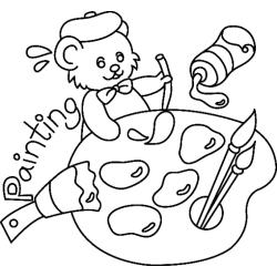 Ourson 009 - Motif à décorer
