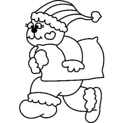 Coloriage petit ours dessin 7