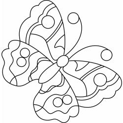 Coloriage d'un papillon mignon