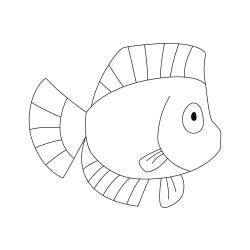 Poisson 03 - Motif à décorer