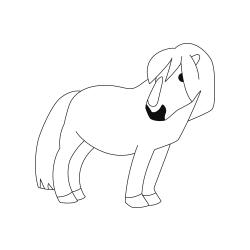 Cheval 01 - Motif à décorer