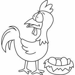 Poule 03 - Motif à décorer