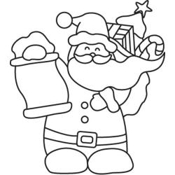 Père Noël 10 - Motif à décorer