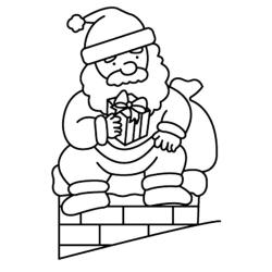 Père Noël 10 - Motif à décorer