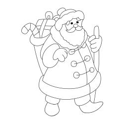 Père Noël 40 - Motif à décorer