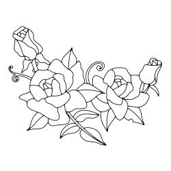 Rose 03 - Motif à décorer