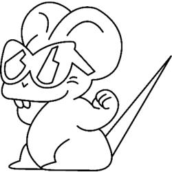 Souris 04 - Motif à décorer