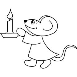 Souris 06 - Motif à décorer