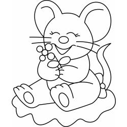 Souris 06 - Motif à décorer