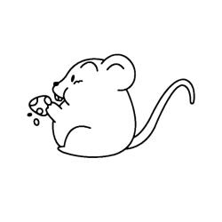 Souris 04 - Motif à décorer