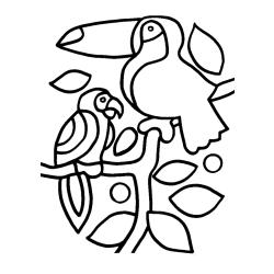 Oiseau 02 - Motif à décorer