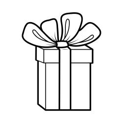 Coloriage cadeau à pastilles