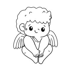 Imprime le coloriage d'un ange de NoàÉ¬´l dàÉ¬©coration de sapin de NoàÉ¬´l