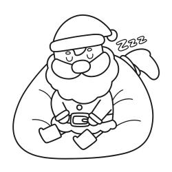 coloriage Noel enfant : Imprime ce grand dessin du Père Noà´l pour tes coloriages de Noà´l.