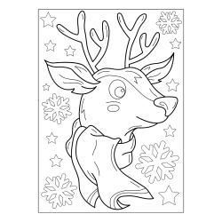 Coloriage du grand renne