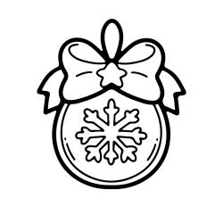 Boule de Noël à grosses rayures