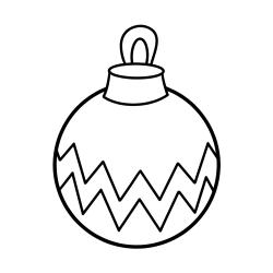 Coloriage de 3 grosses boules de Noël dessin 8