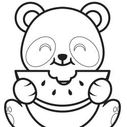 Imprimez facilement des coloriages kawaii à vos enfants grâce à notre sélection de dessins kawaii en noir et blanc.