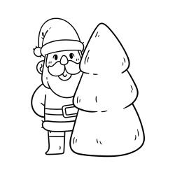Coloriage du Père Noël