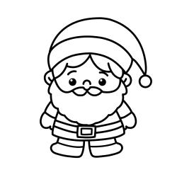 Voici le Père Noël et sa grande hotte remplie de mille merveilles ! Sa hotte est vraiment pleine de cadeaux, une vraie corne d'abondance !