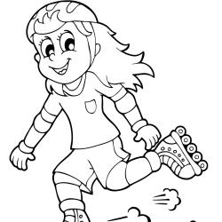 Retrouvez nos dessins à imprimer sur le thème du roller pour tous les amoureux de ce sport de glisse