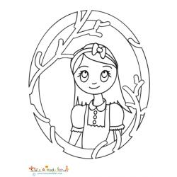 Portrait d'Alice aux pays des merveilles