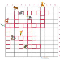 grille 8 de mots croisés des animaux de la ferme primaire cycle 2