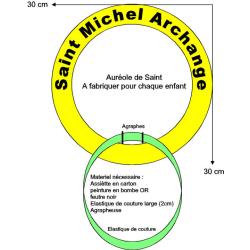 Imprimer le gabarit pour une auréole de saint 