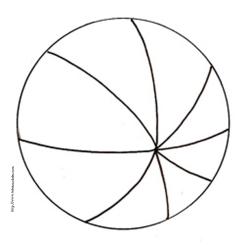 coloriage de balon simple 