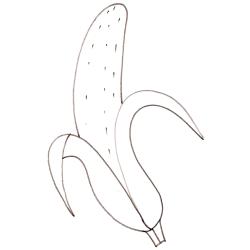 coloriage d'une banane 