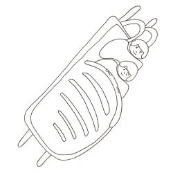 coloriage bobsleigh à deux