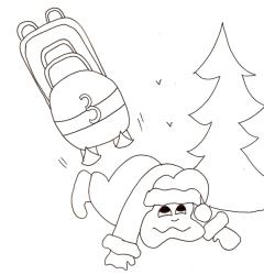 Chute en bobsleigh